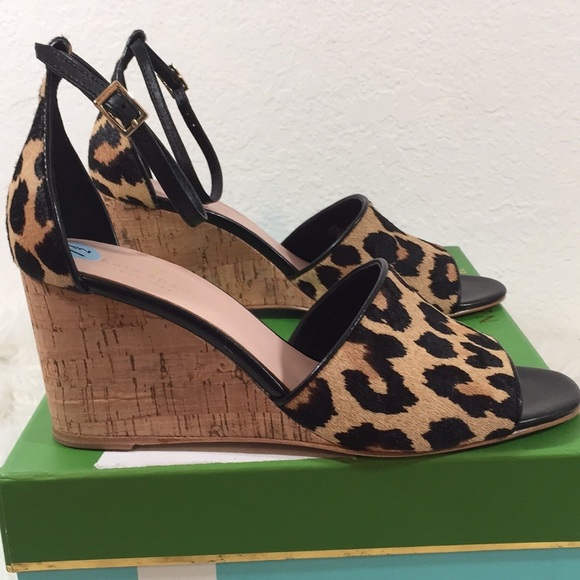 KATE SPADE NEW YORK LONNIE LEOPARD PRINT WEDGE - Picture 7 of 15
